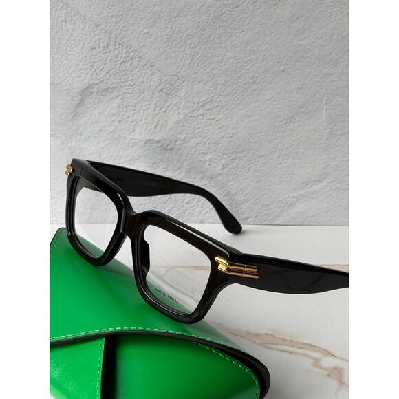 NEW Bottega Veneta BV1324O Black Unisex Eyeglasses Frames main image 7